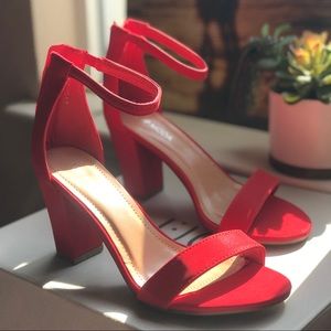 Red Fashion Sandals | TOP Moda | Size 7